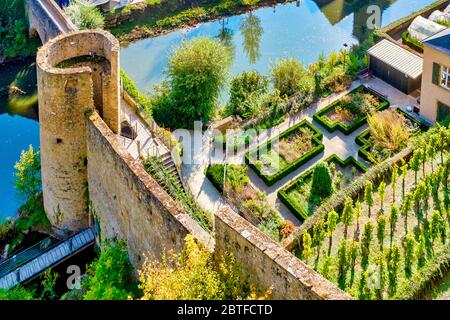 Pont du Stierchen, Luxemburg Stadt, Luxemburg Stockfoto