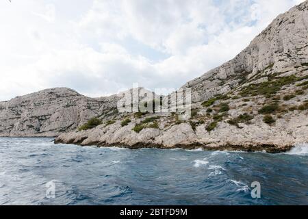 Schöner Nationalpark Calanques in der Nähe von Marseille in Frankreich Stockfoto