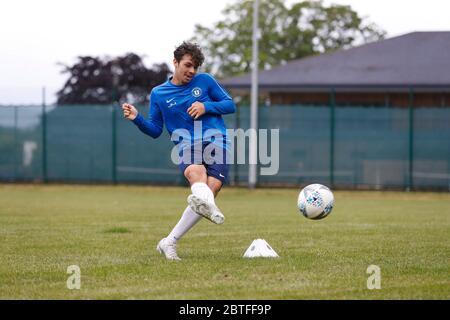 23. Mai 2020; United Select HQ, Richings Sports Park, Iver, Bucks, England, United Select HQ exklusive Fotoshooting-Session; Jordan Morgan während des Shooting-Übungspraktik Stockfoto