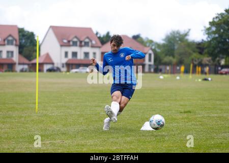 23. Mai 2020; United Select HQ, Richings Sports Park, Iver, Bucks, England, United Select HQ exklusive Fotoshooting-Session; Jordan Morgan während des Shooting-Übungspraktik Stockfoto