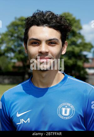 23. Mai 2020; United Select HQ, Richings Sports Park, Iver, Bucks, England, United Select HQ exklusive Fotoshooting-Session; Portrait von Jordan Morgan Stockfoto