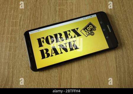 Forex Bank Logo auf dem Smartphone angezeigt Stockfoto