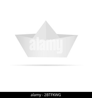 Boot ​​of Papier Vektor Illustration gemacht Stock Vektor