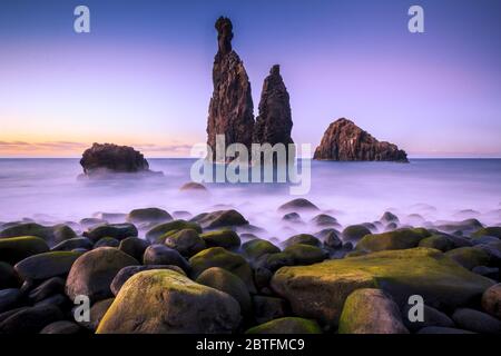 Stack Rock in Ribeira da Janela auf Madeira, Portugal Stockfoto