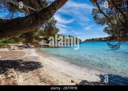 Calo de Sa Torre, Portopetro, - Club Mediterranée -, Santanyí Stadtgebiet, Mallorca, Balearen, Spanien. Stockfoto