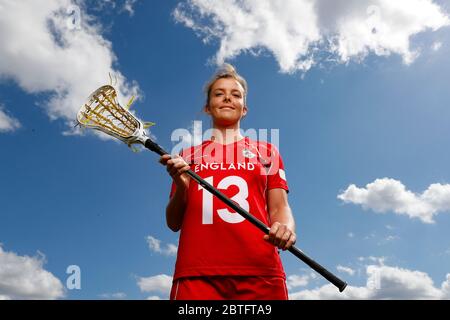 Stockley Park, London, Großbritannien. Mai 2020. England Womens Lacrosse Team Exklusives Fotoshooting; Porträt von Claire Faram Credit: Action Plus Sports/Alamy Live News Stockfoto