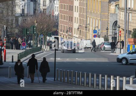 Brüssel Stadtzentrum Belgien. Brüssel, Belgien - 02 März 2011 Stockfoto