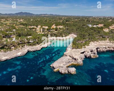 SA Barca Trencada, Santanyí Gemeindegebiet, Mallorca, Balearen, Spanien. Stockfoto