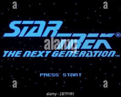 Star Trek The Next Generation - SNES Super Nintendo - nur zur redaktionellen Verwendung Stockfoto