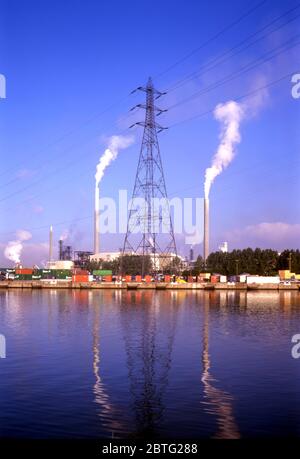 Farbe, chemische Industrie, Le Havre, Normandie, Frankreich Stockfoto