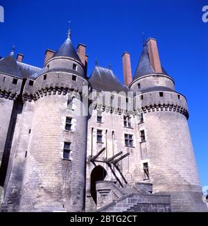 Schloss wickelten, Loire, Frankreich Stockfoto