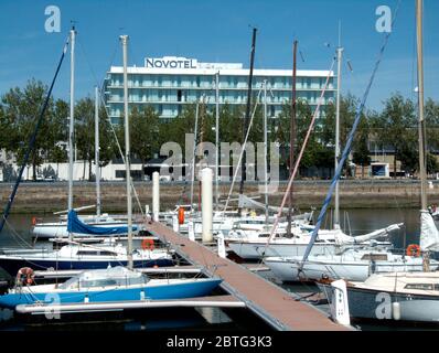 Novotel, Yacht Harbour, Le Havre, Normandie, Frankreich Stockfoto