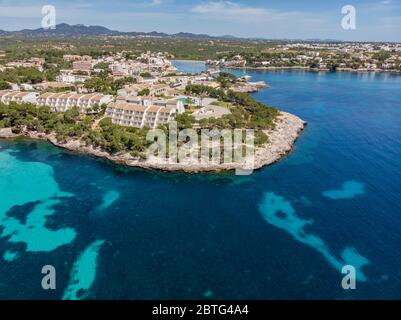 Calo de Sa Torre, Portopetro, - Club Mediterranée -, Santanyí Stadtgebiet, Mallorca, Balearen, Spanien. Stockfoto