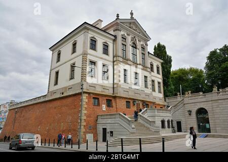 WARSCHAU, POLEN - 1. JULI 2018. Frederic Chopin Museum im Ostrogski Schloss in Warschau, Polen. Stockfoto