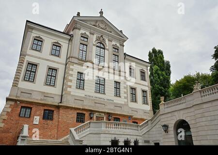 WARSCHAU, POLEN - 1. JULI 2018. Frederic Chopin Museum im Ostrogski Schloss in Warschau, Polen. Stockfoto