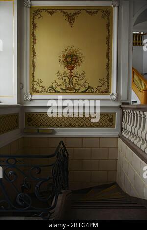 WARSCHAU, POLEN - 1. JULI 2018. Interieur des Frederic Chopin Museums im Ostrogski Schloss in Warschau, Polen. Stockfoto