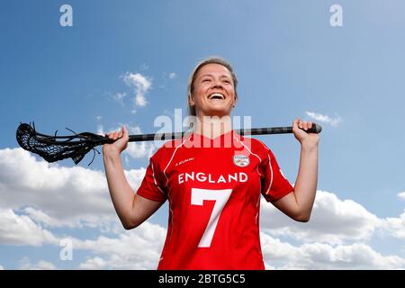 Stockley Park, London, Großbritannien. Mai 2020. England Womens Lacrosse Team Exklusives Fotoshooting; Porträt von Emma Adams Credit: Action Plus Sports/Alamy Live News Stockfoto