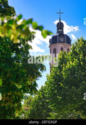 Der Glockenturm des Charity Hospital von Lyon im Zentrum von Lyon, Frankreich. Stockfoto