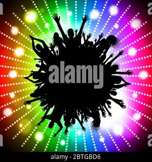 Hände in der Luft angehoben - Party-Konzept Stockfoto