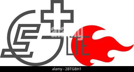 Abbildung des 5G LTE-Logos Stock Vektor