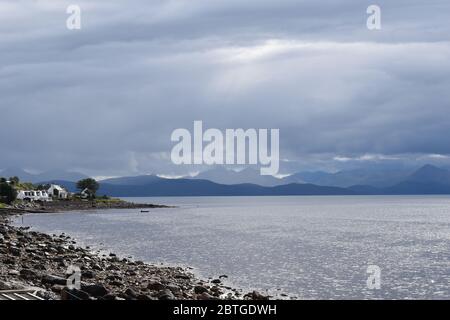 Wunderschöne Aussicht über Schottlands Westküste Stockfoto