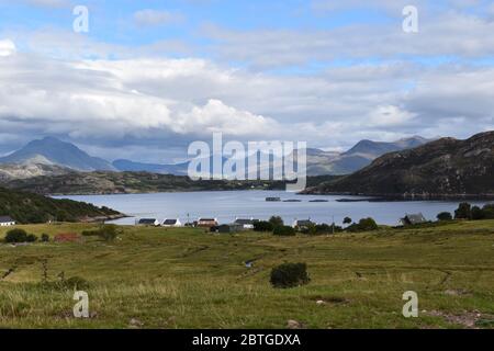 Wunderschöne Aussicht über Schottlands Westküste Stockfoto