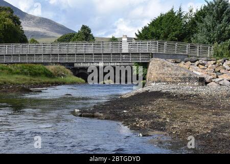 Wunderschöne Aussicht über die Bucht von Broadford von Broadford auf der Insel Von Skye Stockfoto