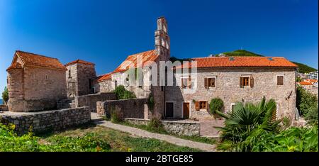 Santa Maria in Punta, die älteste Kirche der montenegrinischen Stadt Budva, Montenegro Stockfoto