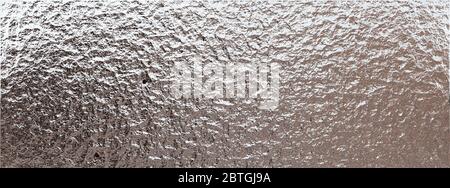 Silber Metall wellig Hintergrund. Mit Einer Folie. Abstrakte Metallstruktur. 3d-Darstellung Stockfoto