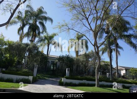 Beverly Hills, Kalifornien, USA 25. Mai 2020 EIN allgemeiner Blick auf die Atmosphäre von Agnes Mooreheds Haus in 1023 N. Roxbury Drive am 25. Mai 2020 in Beverly Hills, Kalifornien, USA. Foto von Barry King/Alamy Stock Photo Stockfoto