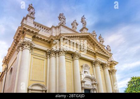 Chiesa dei Santi Nazaro e Celso Basilica Collegiata Insigne Parrocchia katholische Kirche Gebäude im neoklassischen Stil in Brescia historischen Zentrum, italienischen Kirchen, Lombardei, Norditalien Stockfoto