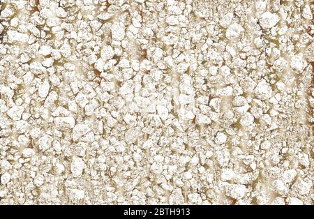 Verzweifelte Overlay-Textur aus Gold, Bronzesteinen, Felsen, Kieselsteine, Macadam. Grunge Hintergrund. Abstrakte Halbton-Vektor-Illustration Stock Vektor