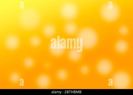 Abstrakter Farbverlauf gelber Hintergrund mit unscharfen Lichtpunkten. Stockfoto