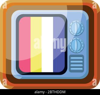 tv App Symbol auf weißem Hintergrund Vektor Illustration Design Stock Vektor