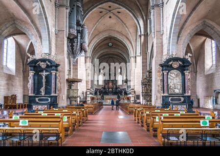 Innenraum des Dom St. Peter, UNESCO Welterbe in Trier, Rheinland-Pfalz, Deutschland Trierer Dominterieur, UNESCO-Welterbe in Trier, Rhin Stockfoto