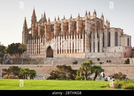 Kathedrale La Seu, Palma, Baleares, Spanien Stockfoto