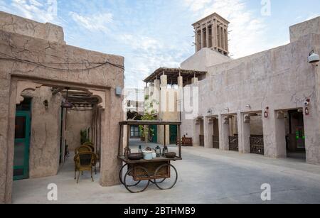 Al Seef historisches Viertel in Dubai, Vereinigte Arabische Emirate Stockfoto