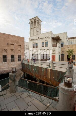 Al Seef historisches Viertel in Dubai, Vereinigte Arabische Emirate Stockfoto