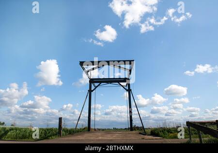 HOLLÄNDISCHES LANDHAUS AUSSEN INNEN Stockfoto