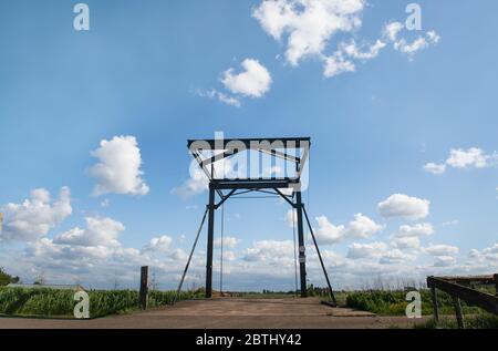 HOLLÄNDISCHES LANDHAUS AUSSEN INNEN Stockfoto