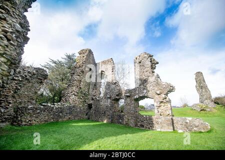 Narberth Castle in Pembrokeshire, Wales, Vereinigtes Königreich Stockfoto