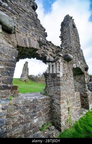 Narberth Castle in Pembrokeshire, Wales, Vereinigtes Königreich Stockfoto