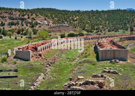 Ruinen von Koksofen an der Cokedale National Historic Site, Scenic Highway of Legends, Cokedale, Colorado, USA Stockfoto