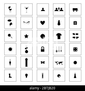 Symbol: Vektorgrafik schwarz Stock Vektor