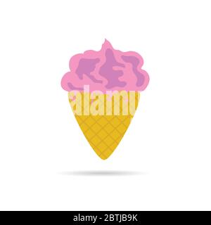 Eiscreme Farbvektor Illustration Stock Vektor