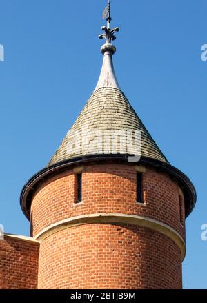 Der Tower of the Tower House, 29 Melbury Road, London; entworfen von und Heimat des Architekten William Burges; im Besitz von Jimmy Page von LED Zeppelin Stockfoto