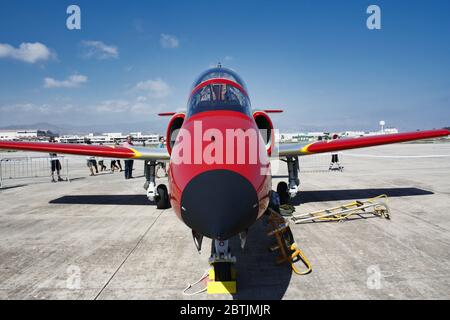 Casa C-101 Aviojet auf der Málaga Airshow 2010, Andalusien, Spanien. Stockfoto
