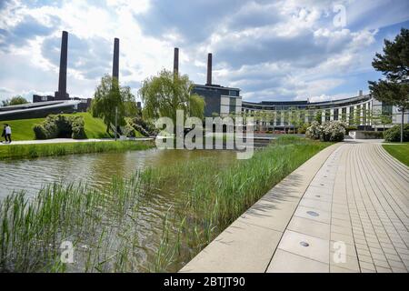 Blick auf alte Volkswagen Fabrik.Wolfsburg, Deutschland, Mai 19 2016 Stockfoto