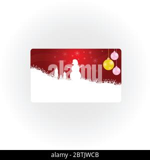 Schneemann neue 2013 Jahre Vektor Illustration Teil eins Stock Vektor