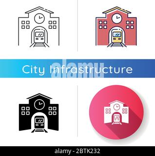 Railway Station-Symbol Stock Vektor